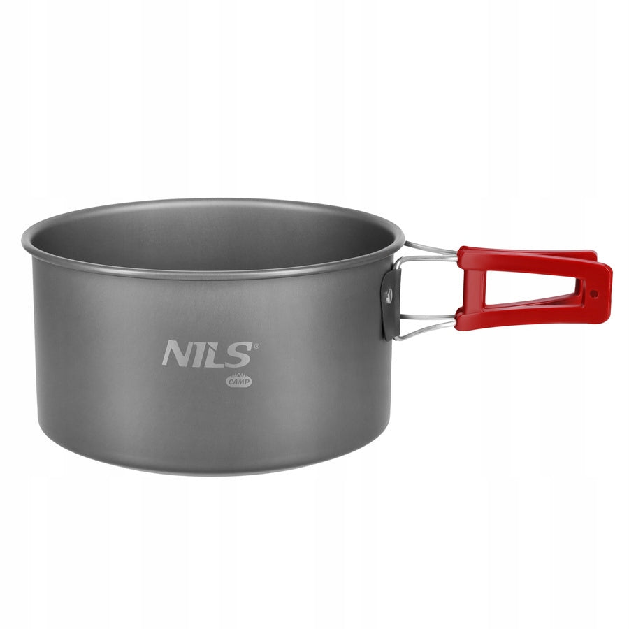 Camping Hiking Pot For Departure Camping Campfire With Handle 1,4 L NILS Packaging status original