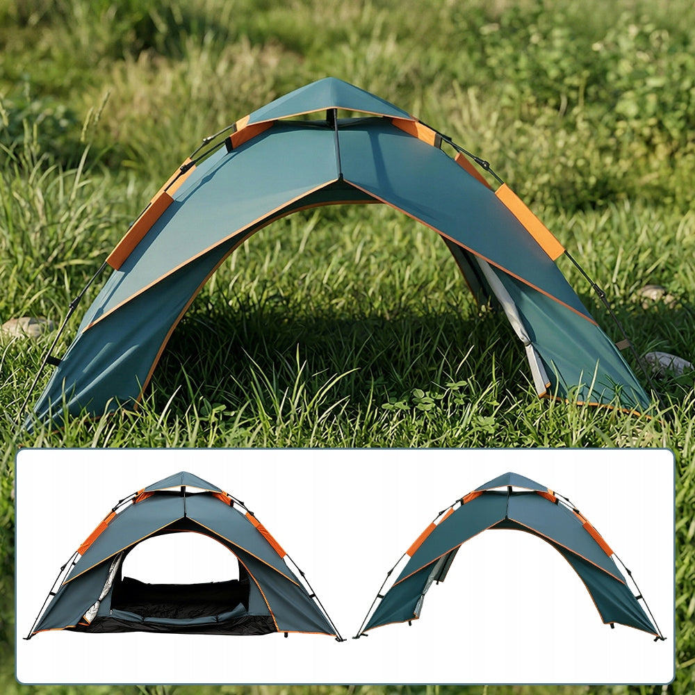 Camping Hiking Tent 210D 2 Person Waterproof With Awning Folding Number of bedrooms 1