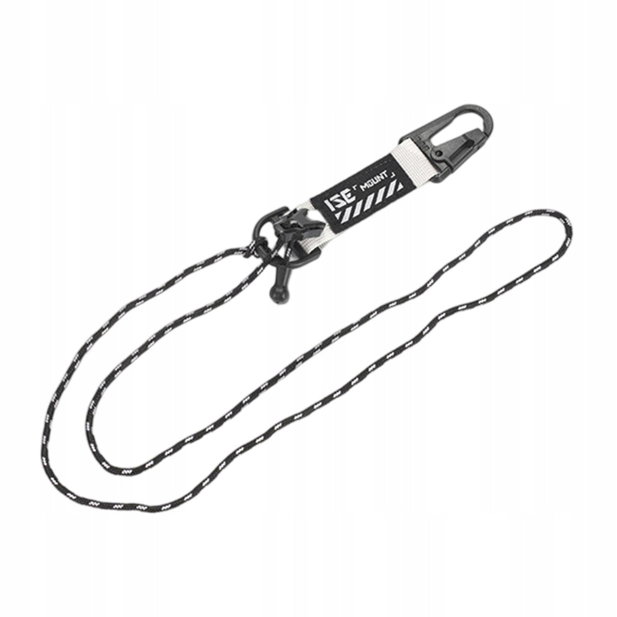 Camping Lanyard Rope Adjustable Reflective Rope Black White Webbing Brand no brand