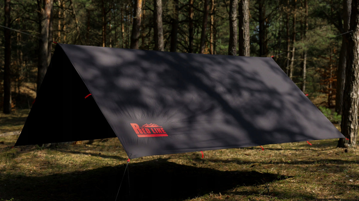 Camping Plate Tarp TigerWood RedLine 3x3 m Black