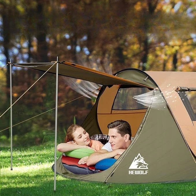 Camping Self-Assembly Tent For 2-3 People Ultra-light UV Protection Manufacturer code Samorozkładający Się Namiot Dla 2-3 Osób