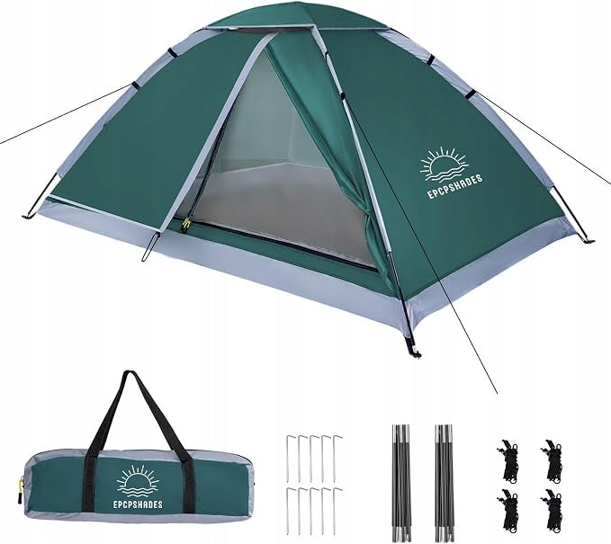 Camping Tent 1-2 People Ultralight Waterproof Dome Quick Assembly