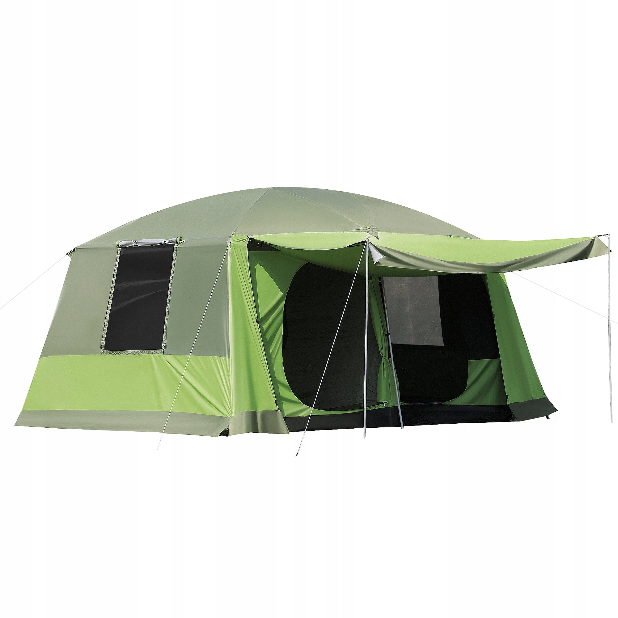 Camping Tent 2 Cabins Sleeping Dome Family Tent 4-8 People