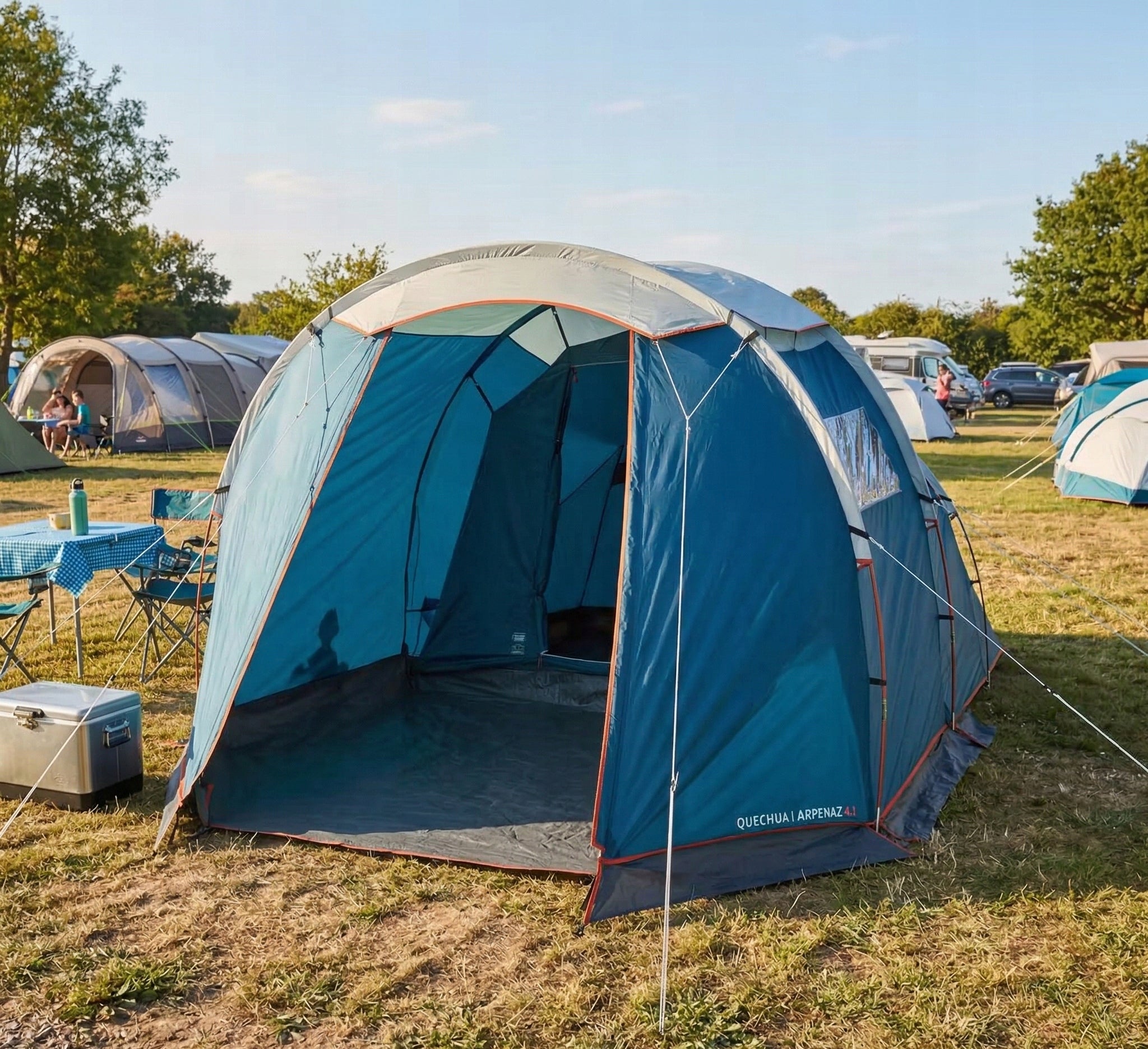 Camping Tent 4 Person QUECHUA Large Vestibule Space Packaging status original