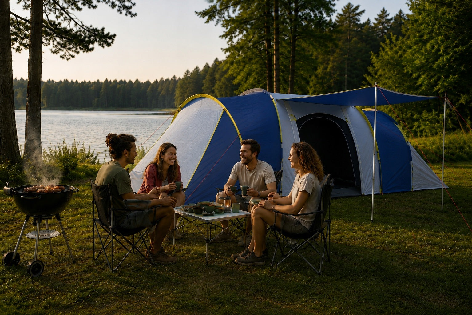 Camping Tent 6 - 8 Person 2 Bedrooms Large Vestibule Manufacturer code GOBI-8 A