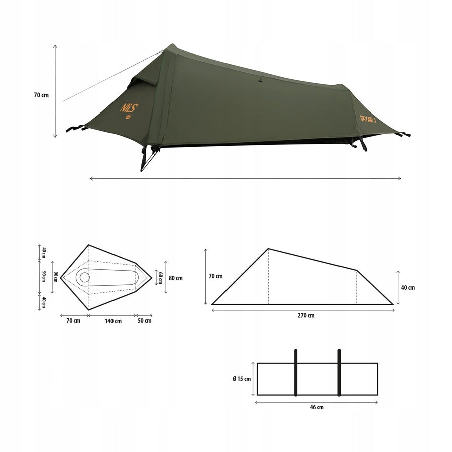 Camping Tent Camping Ultralight Waterproof With Mosquito Net Model NC2501