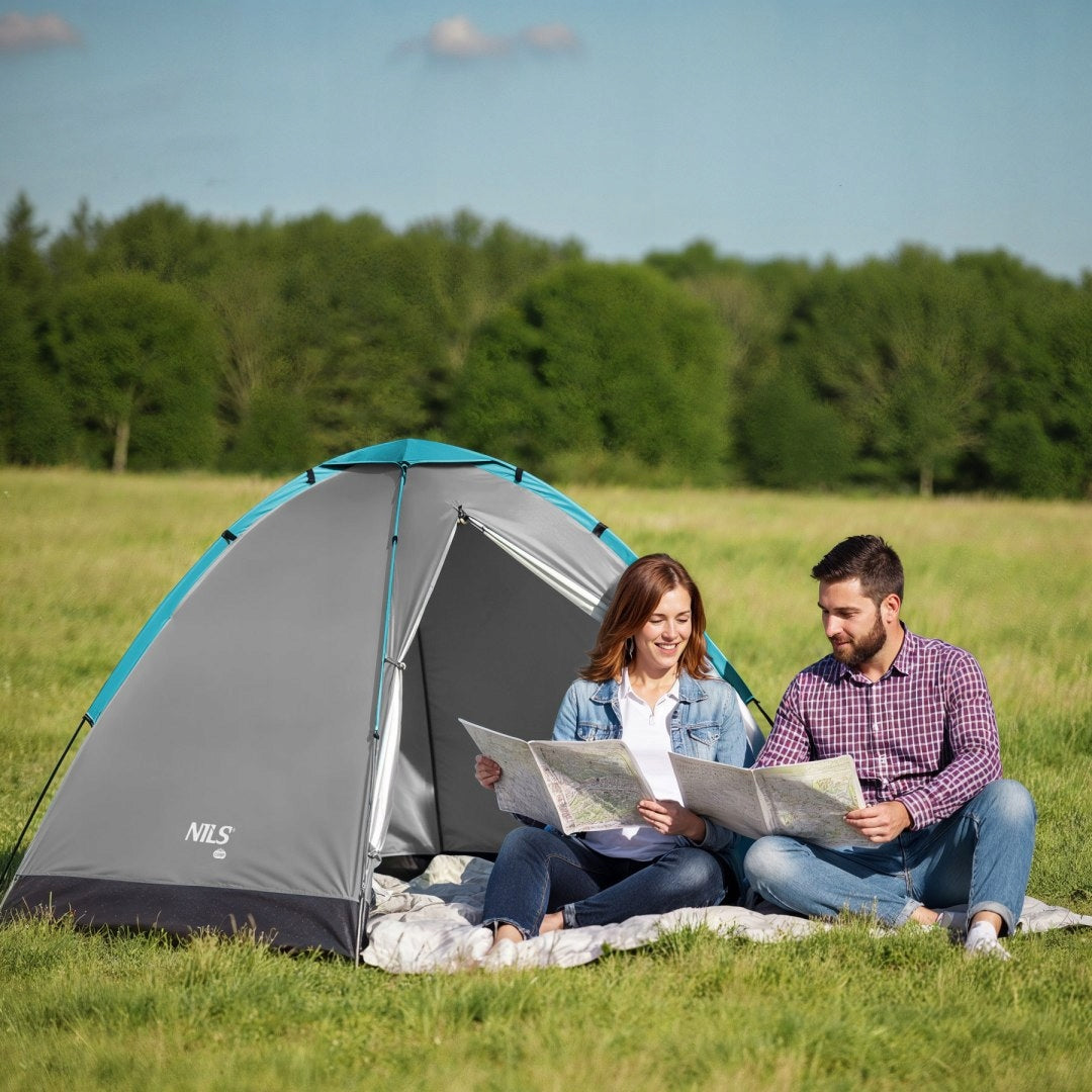 Camping Tent Camping Waterproof 2 Person NILS Cover Brand Nils Camp