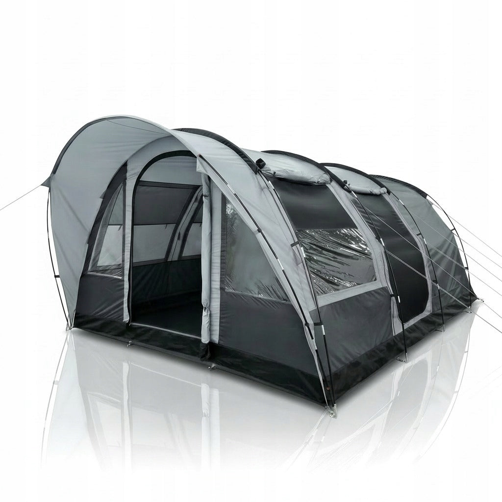 Camping Tent Family Tunnel Waterfall 5 Person 5000mm Grey Packaging status original