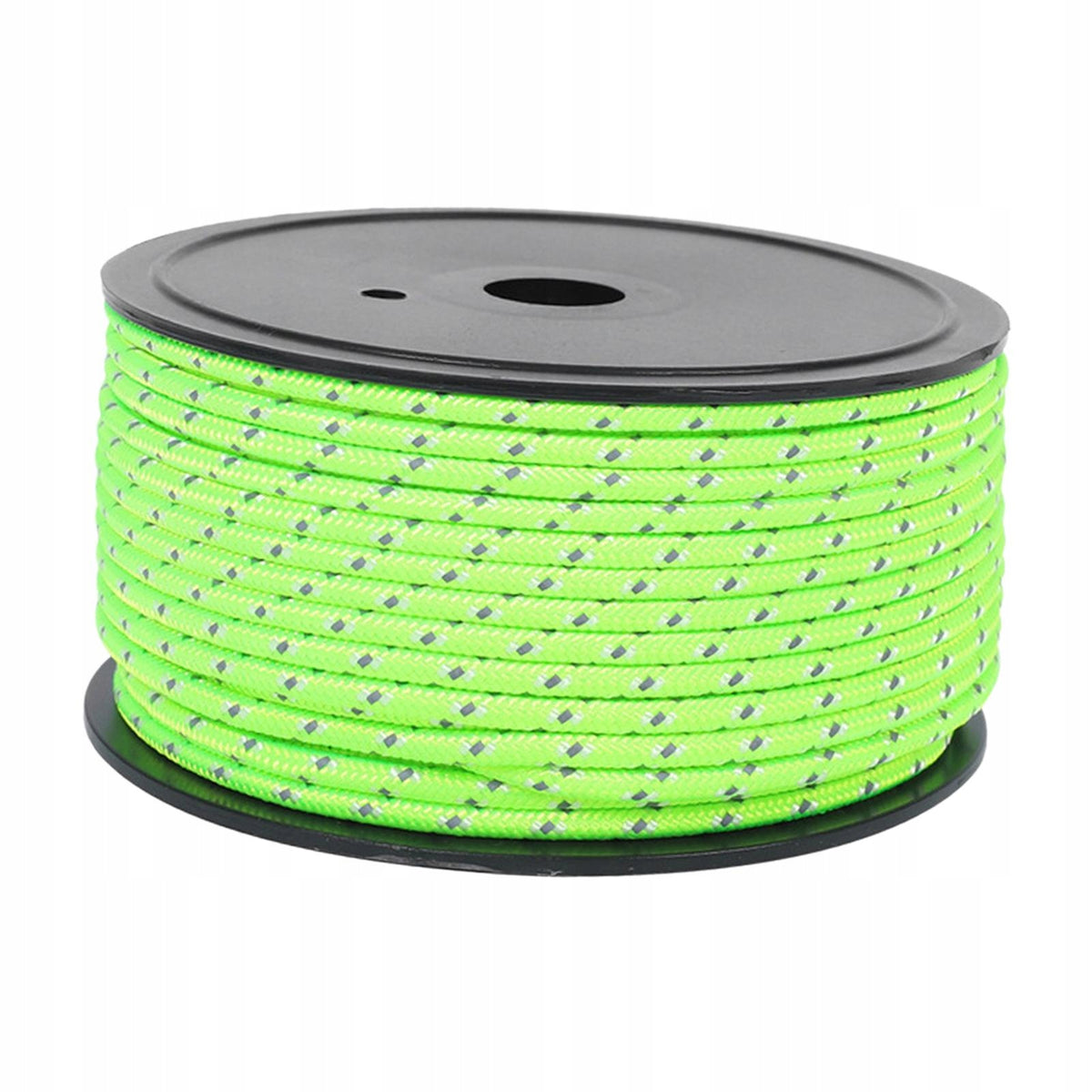 Camping Tent Rope Adjustable Reflective Polyester Guy Line Cord green