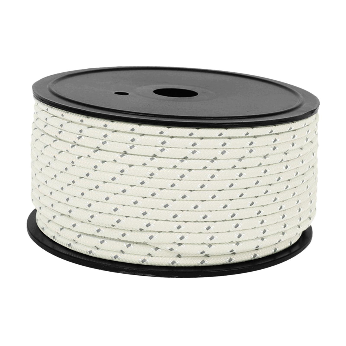 Camping Tent Rope Adjustable Reflective Polyester Guy Line Cord white
