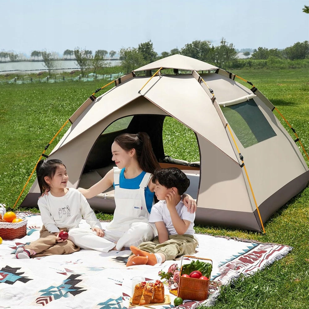Camping Tent With Hydraulic Mechanism Quick Assembly 2-3 People Packaging status original