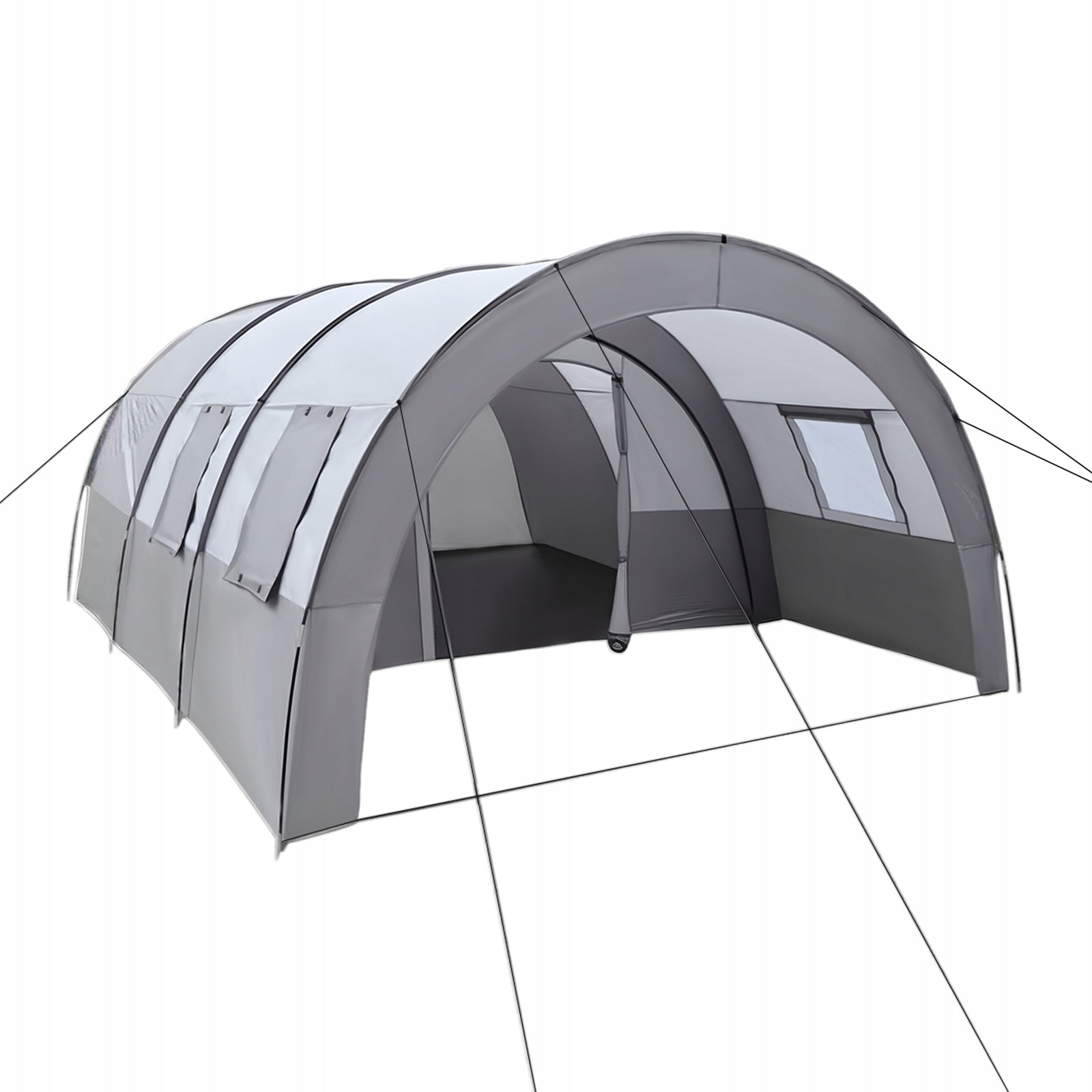 Camping Tunnel Tent, 6-Person Waterproof Tent, Family Tunnel Tent Number of people 6