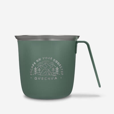 Camping and hiking mug Quechua 500 steel 0,3 liters