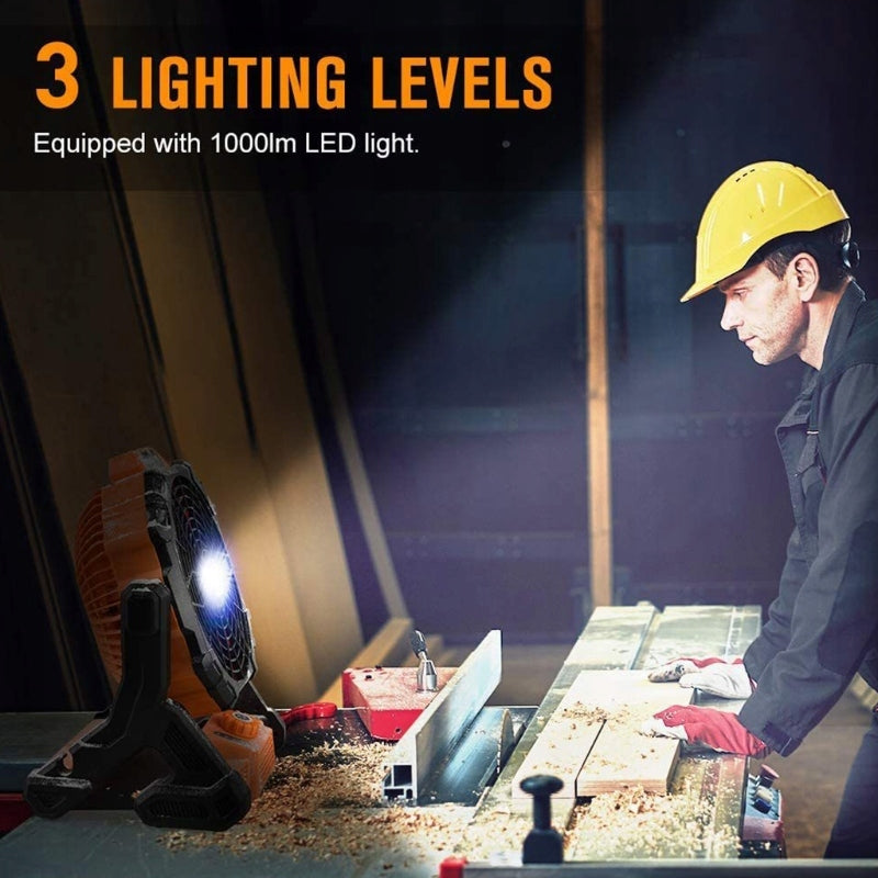 Camping fan with LED lighting 7800mAh Dominant color multicolor