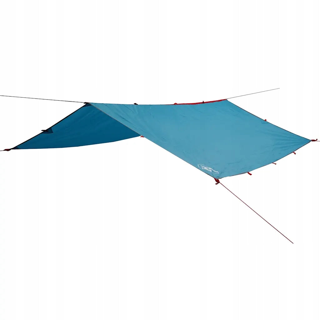 Camping sheet blue 360 x 294 cm, polyester 185T with PU coating