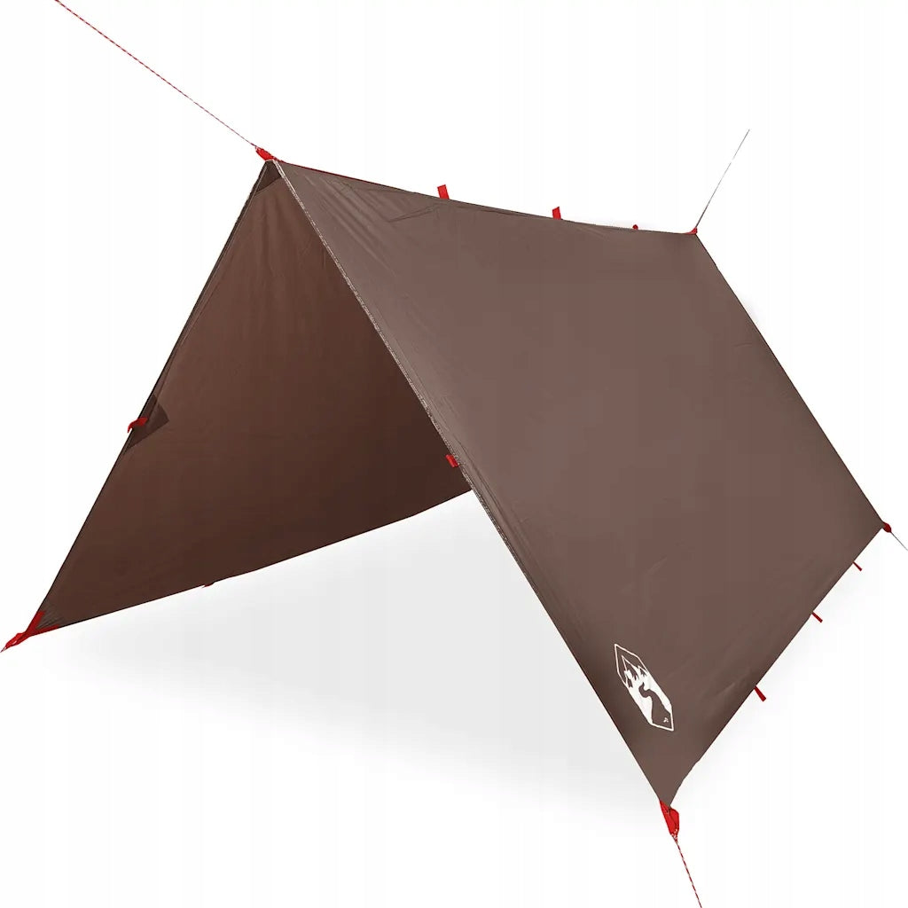 Camping sheet, brown, 366x306 cm, waterproof