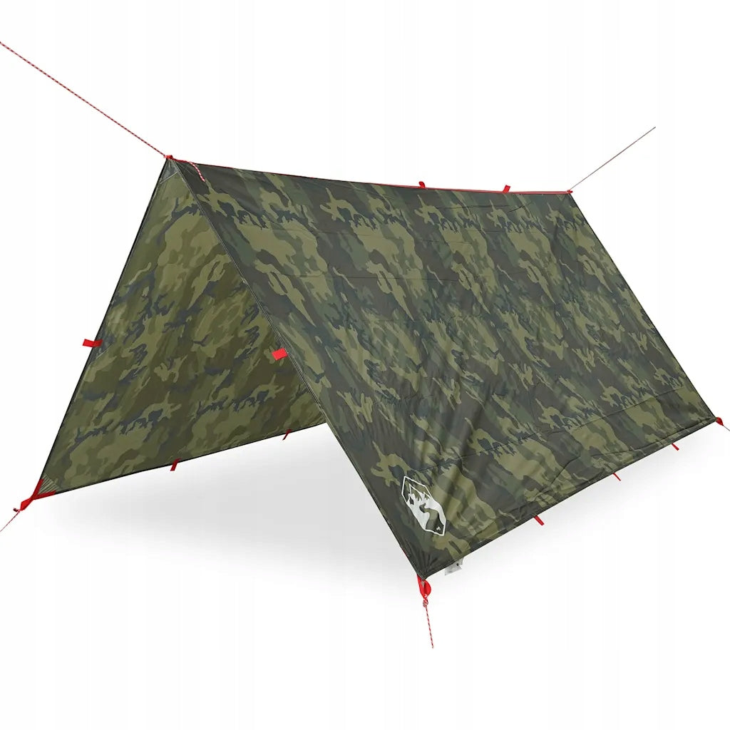 Camping sheet, camo, 366x306 cm, waterproof