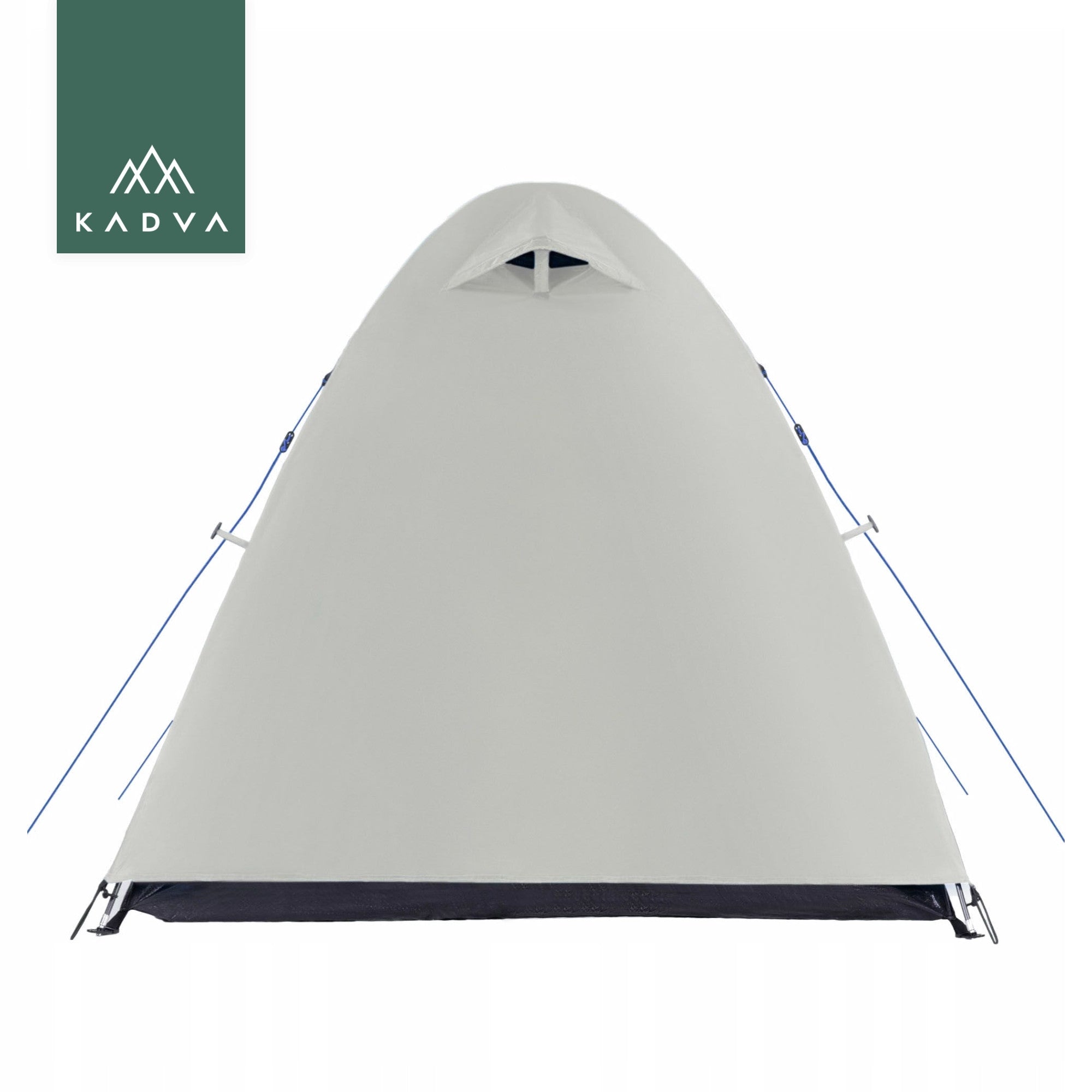Camping tent 2-person KADVA Festa 2 grey/blue LIGHTWEIGHT COMPACT Number of people 2