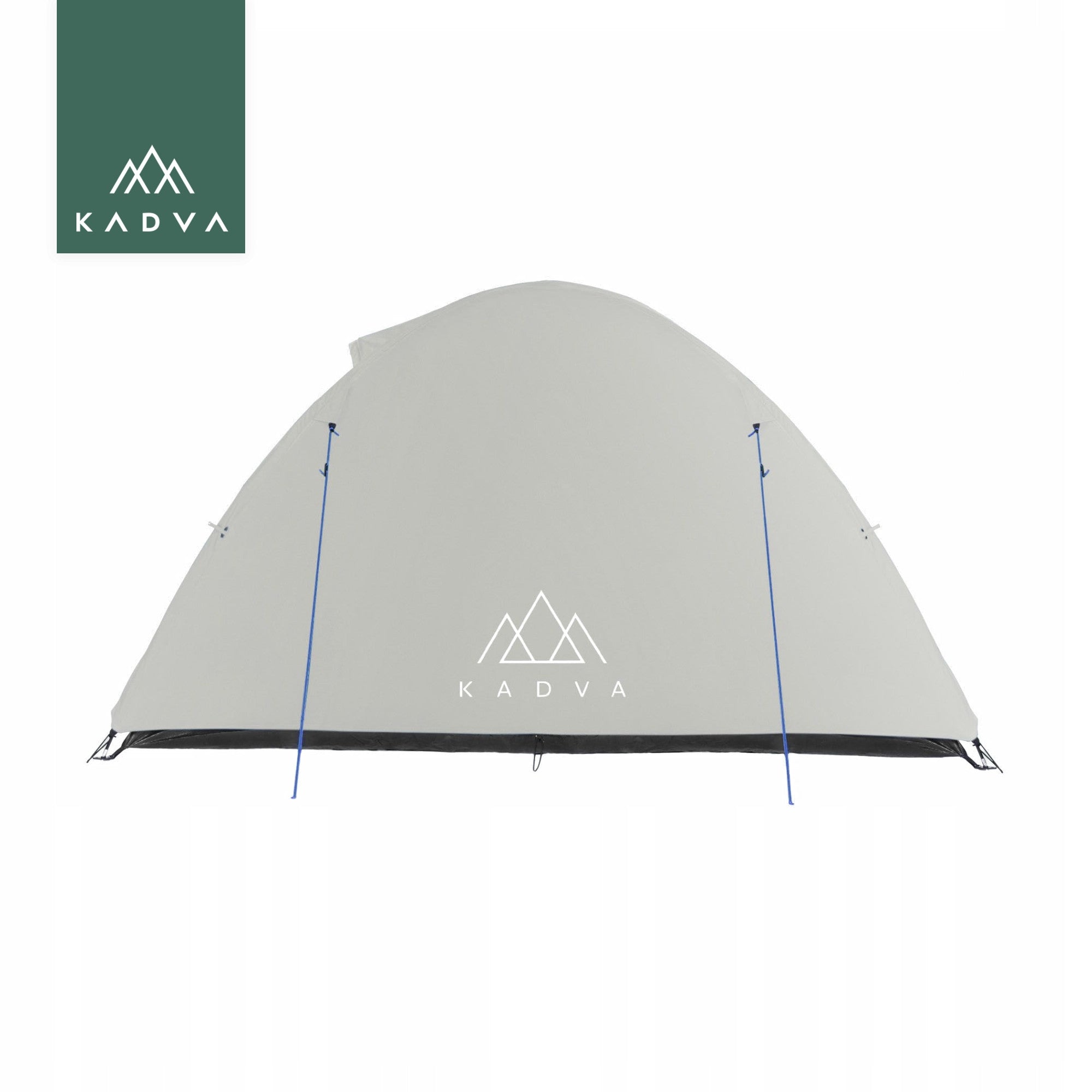 Camping tent 2-person KADVA Festa 2 grey/blue LIGHTWEIGHT COMPACT Waterproofness 2000 mm