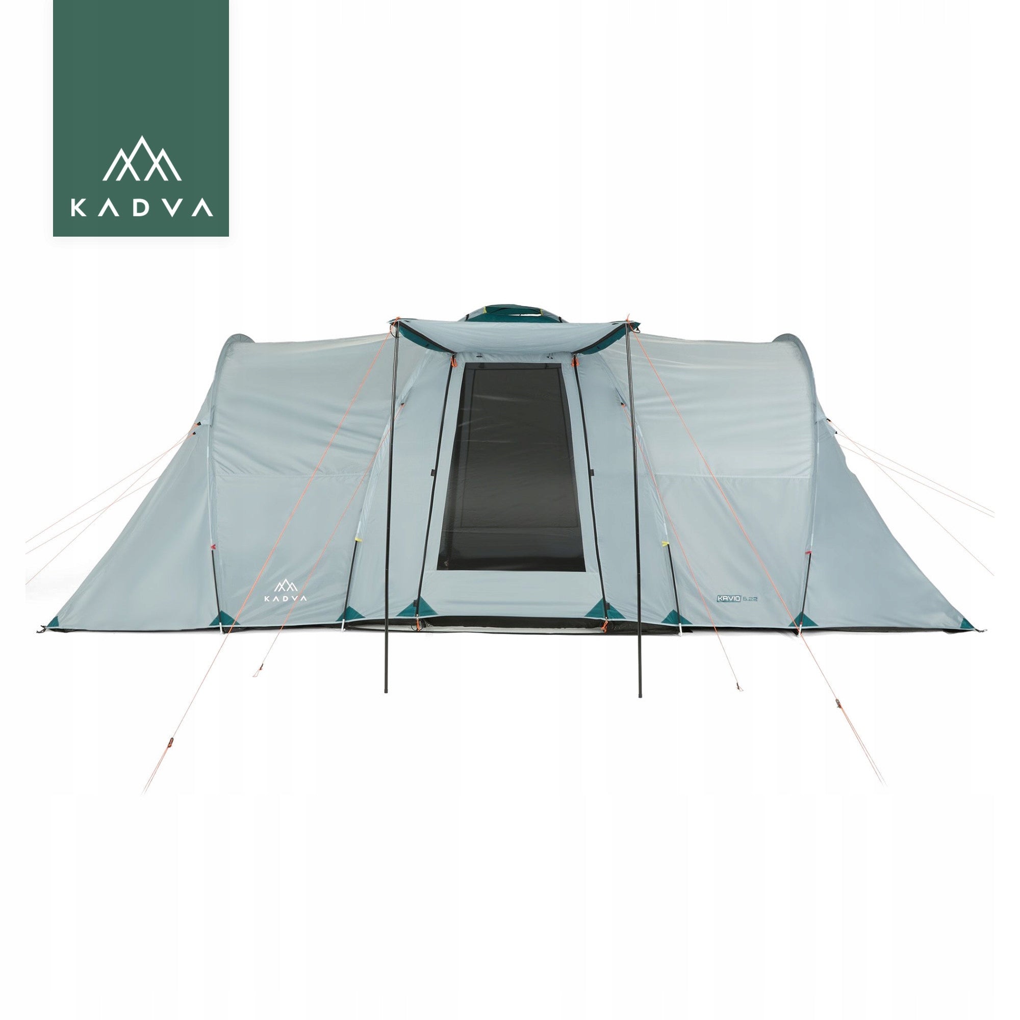 Camping tent KADVA Kavio 6.22 grey 6-PERSON WATERPROOF 2 BEDROOMS Packaging status original