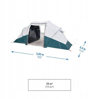 Camping tent Quechua Arpenaz 4.2 F&B 4-bed, 2 bedrooms Manufacturer code 2895865