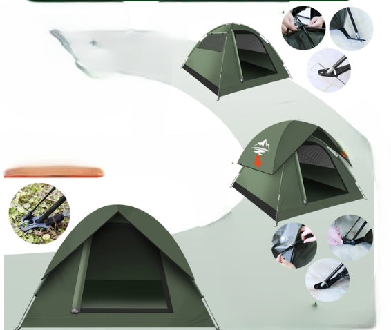 Camping tent for 2 to 3 people | Ultra-light, waterproof Purebox QBT00080