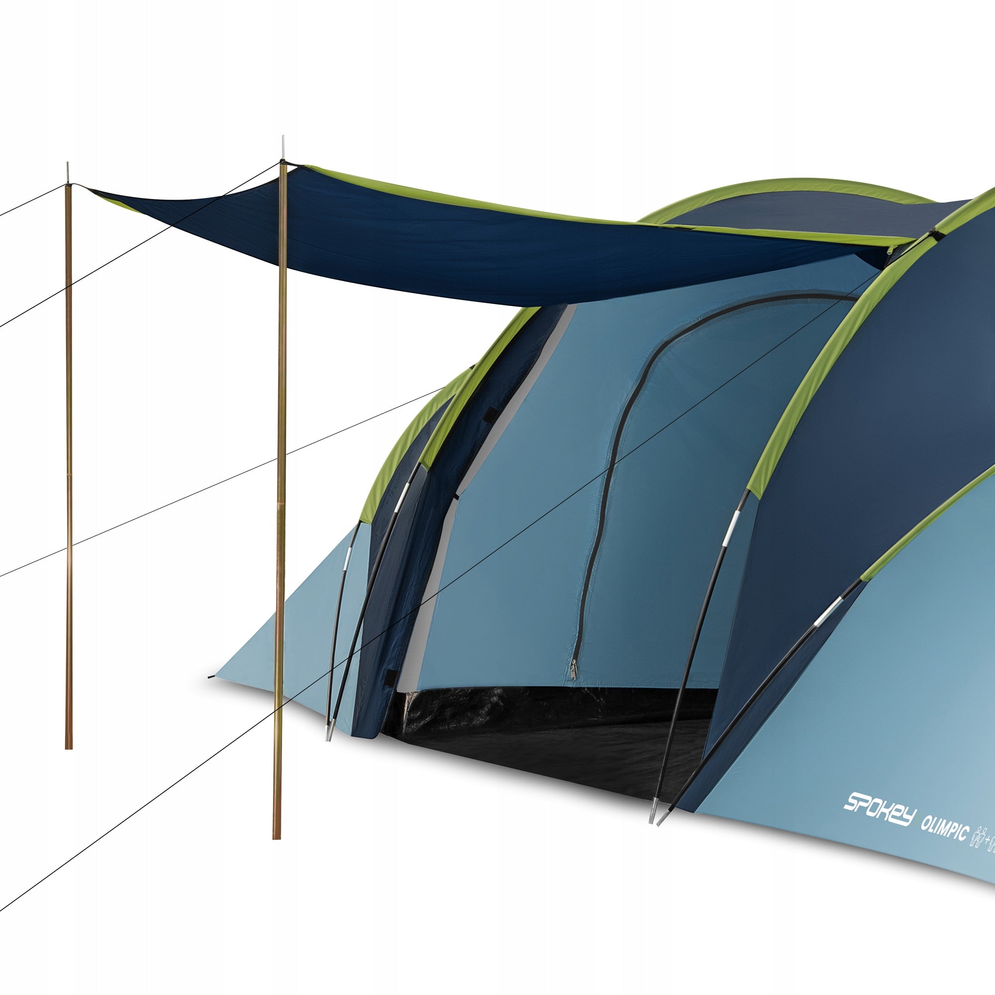 Camping tent waterproof SPOKEY OLIMPIC four-person 2+2 Brand Spokey
