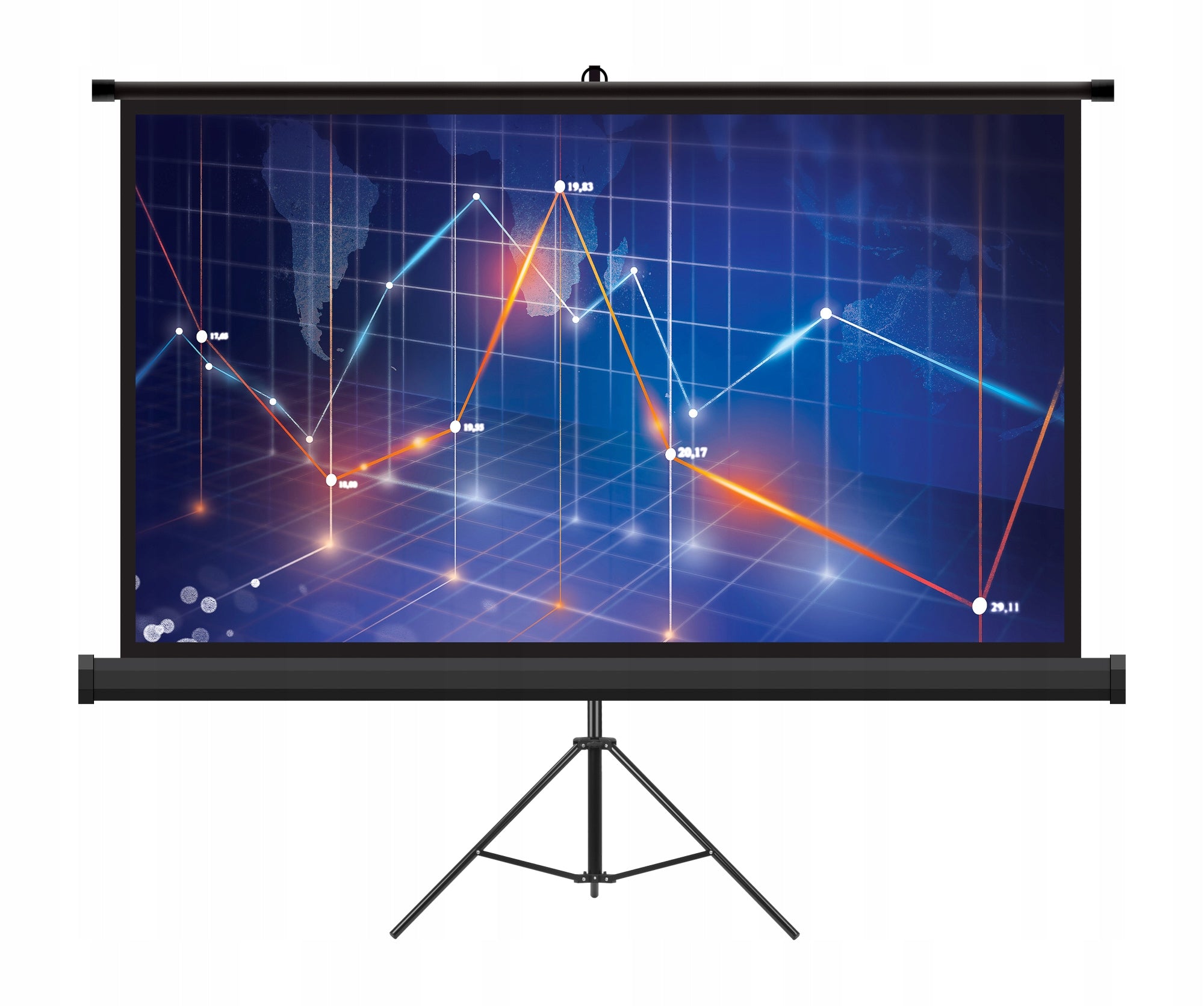 Camrock Portable Projector Screen 100 inches 221x124 cm Tripod Manufacturer code T100