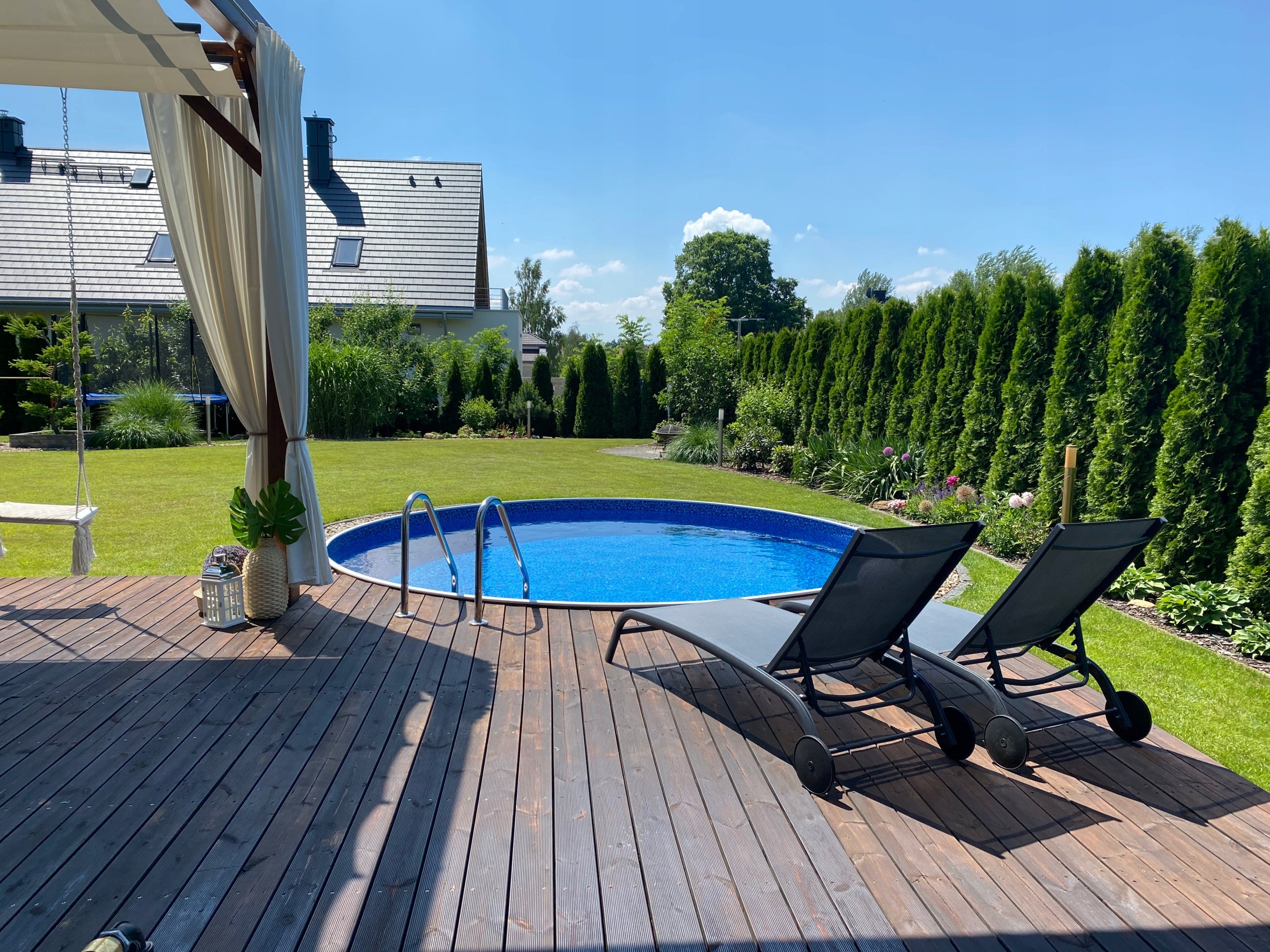Canadian Round Pool 3,6x1,2m Ready Assembly Kit, ZESATW STANDARD Volume 12000 l