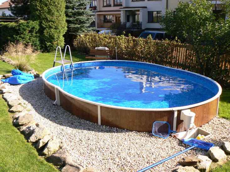 Canadian Swimming Pool, Metal 5,5x3,7x1,2m Set, Filtration Mega Star 8m3 Brand ELESTON