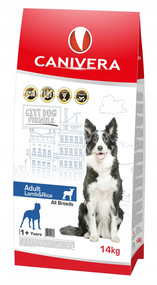 Canivera Adult Lamb & Rice 14 kg – Dry Dog Food + freebie