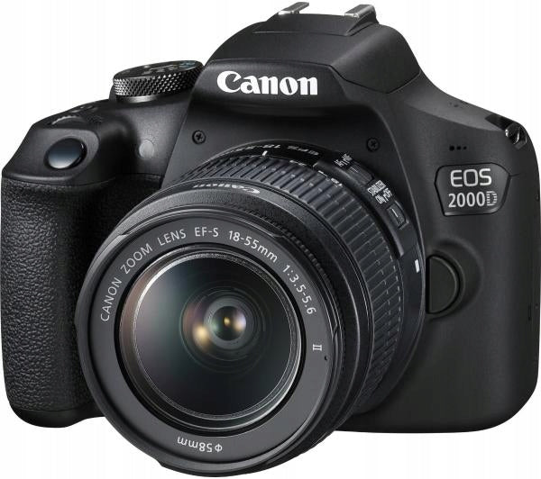 Canon EOS 2000D + lens EF-S 18-55 DC III SLR camera