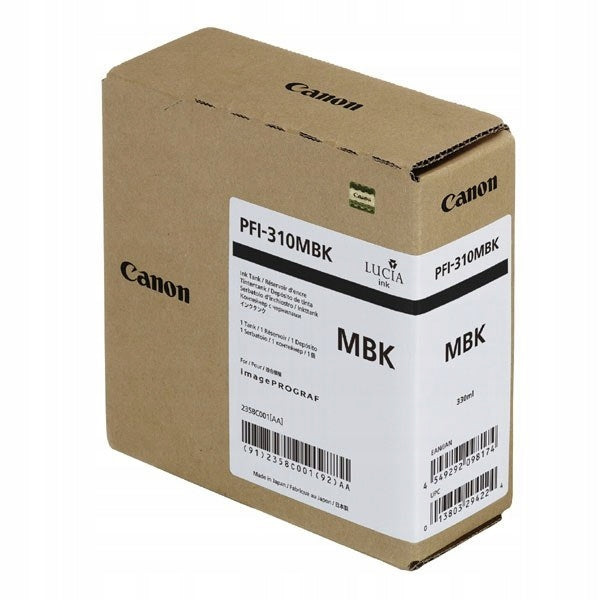 Canon PFI310MBK Matte Black 330 ml Manufacturer code 2358C001