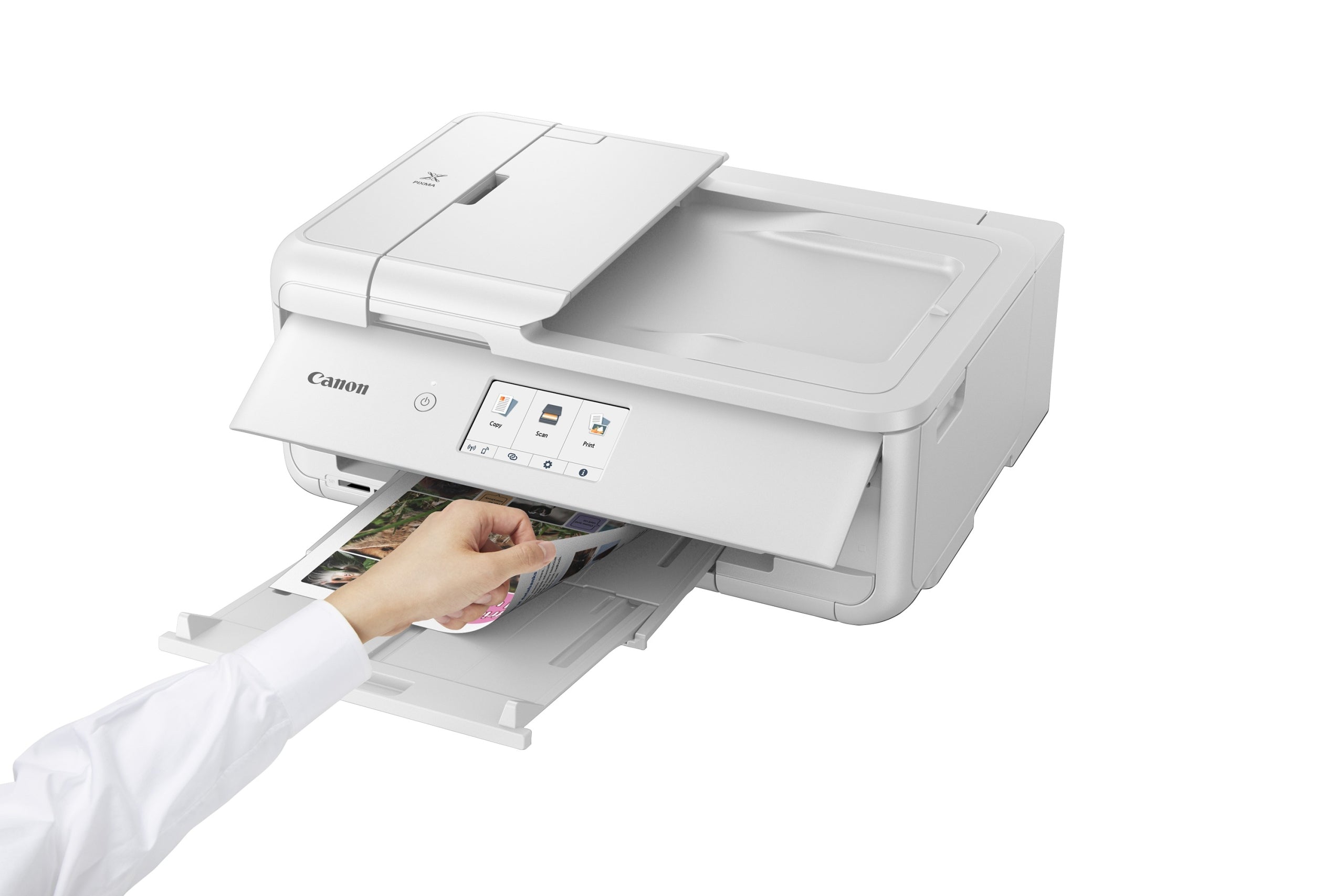 Canon PIXMA TS9551C All-in-One Inkjet Printer, 8 ppm, White, A3 Manufacturer code TS9551Ca