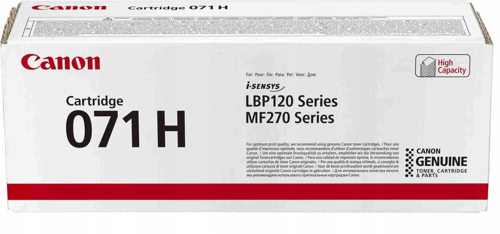 Canon toner 071HBK 5646C002 MF270 MF272dw MF275dw LBP122dw černý