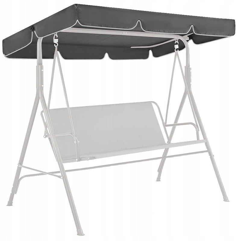 Canopy cover replacement cover for garden swing 210x145cm graphite Kind freestanding