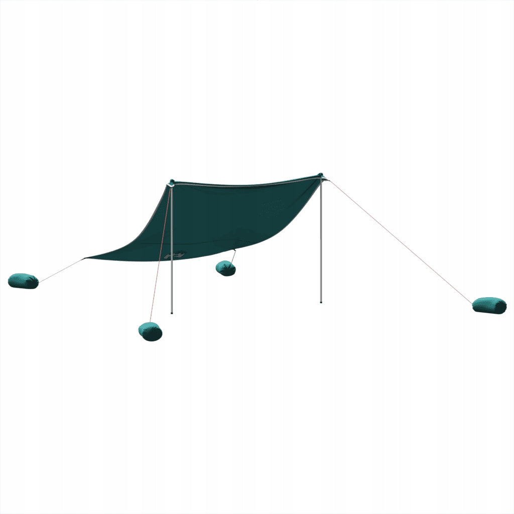 Canopy for beach, with weights, green, 304x300 cm