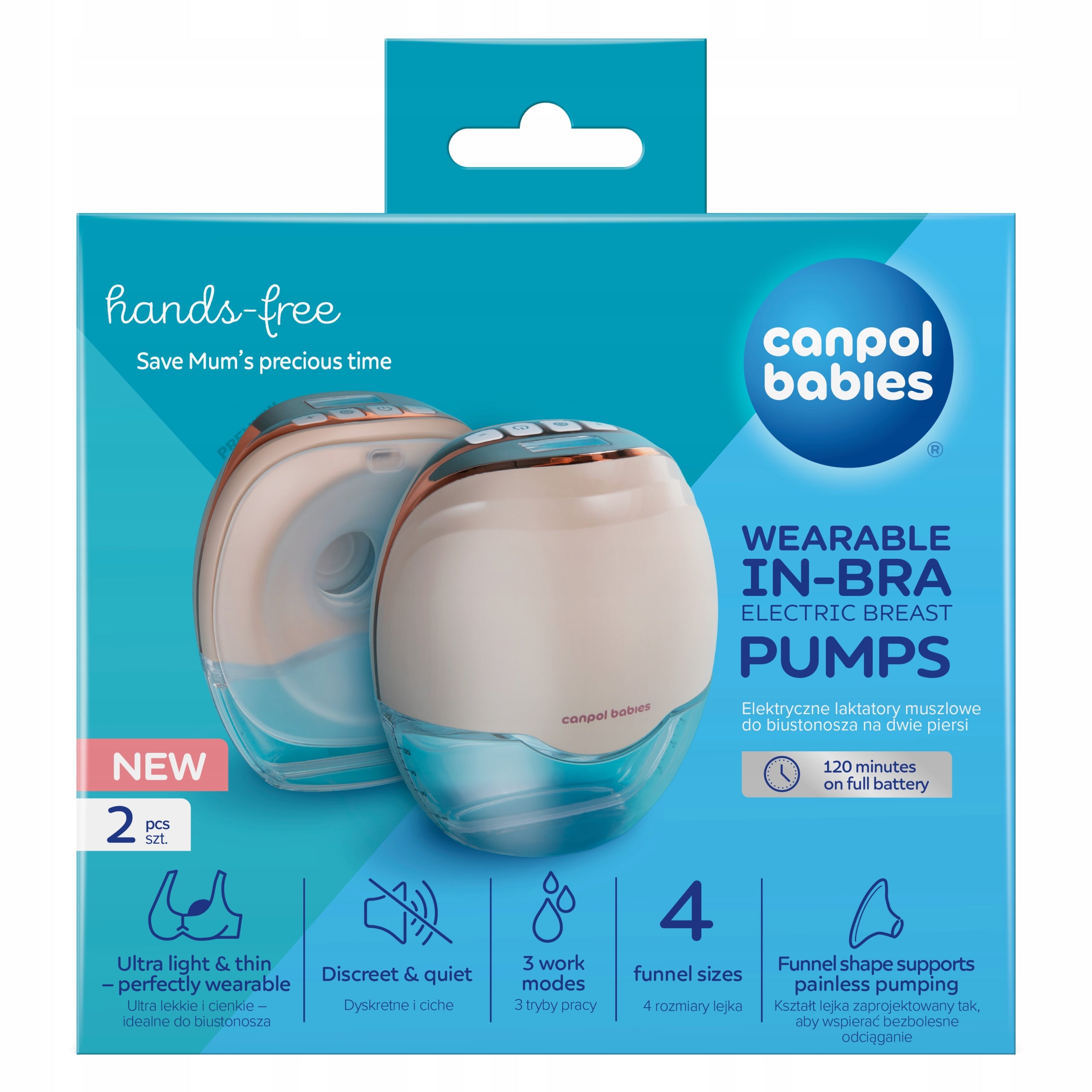 Canpol Dual Wireless Hands-Free Shell Breast Pump