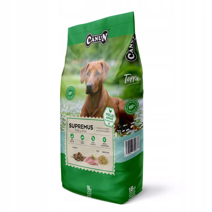 Canun Supremus dry dog food CHICKEN 18kg - Intestinal protection and immunity EAN (GTIN) 8437006714877