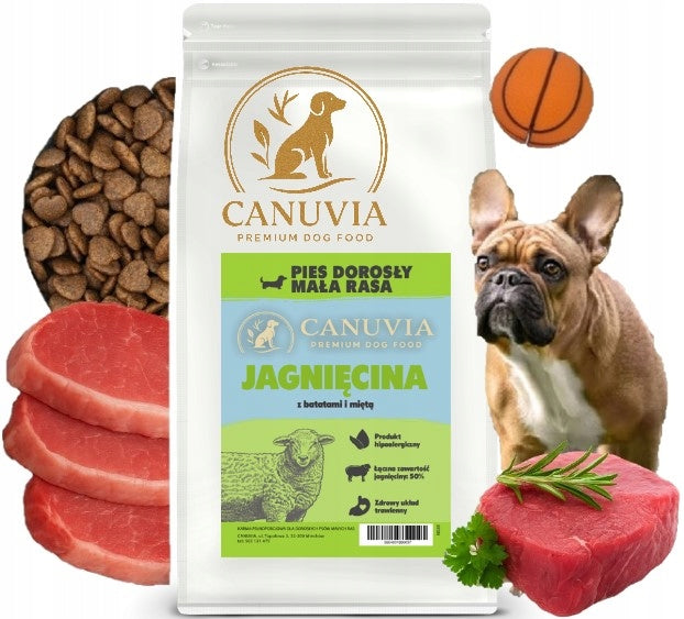 Canuvia dry dog food LAMB SMALL BREED 6 kg FOR DISCOLORATION
