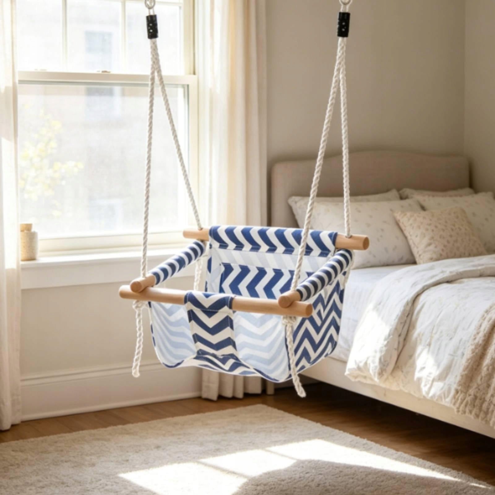 Canvas Baby Swing Portable Baby Swing Chair Easy to Install for Babies Brand no brand