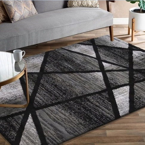 Canvas Carpet 200x300 Soho for Living Room Geometric Modern Designs 3D Effect Manufacturer code Estero Canvas Dark