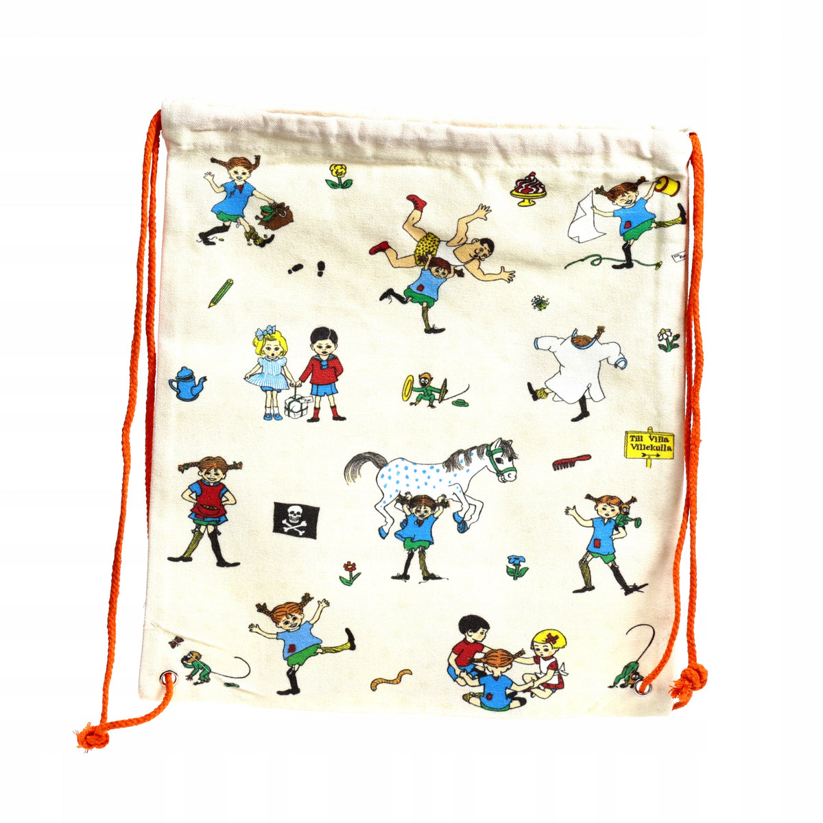 Canvas bag with drawstring Pippi Puckator Manufacturer code worek płócienny ze sznurkiem -pippi