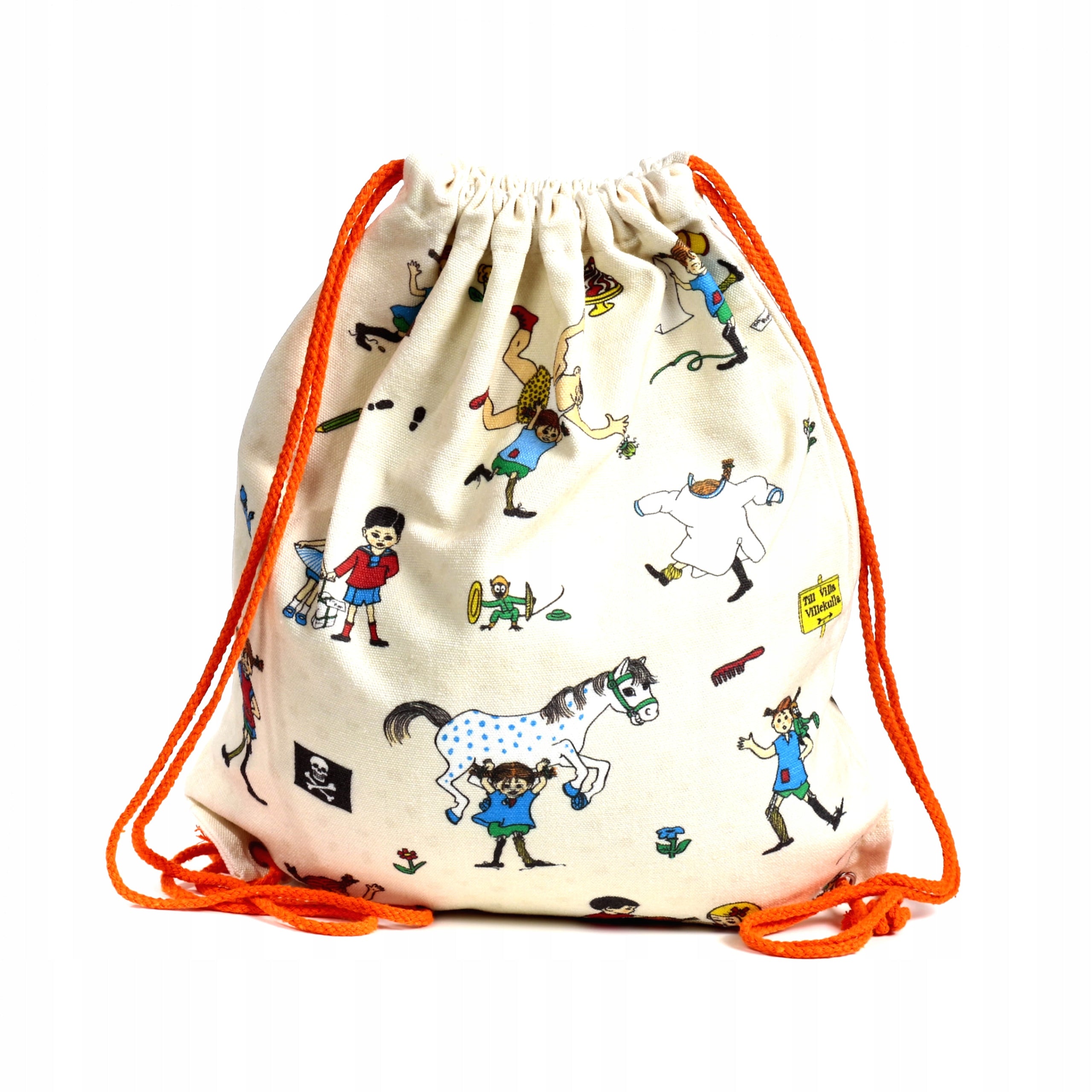 Canvas bag with drawstring Pippi Puckator