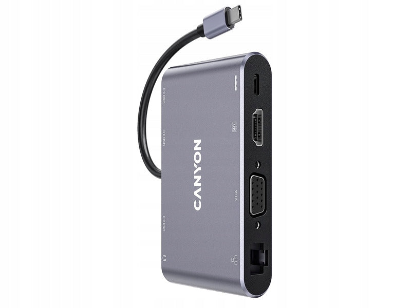 Canyon DS-14 USB 3.2 Gen 1 (3.1 Gen 1) Typ-C 5000 Mbit/s Šedá