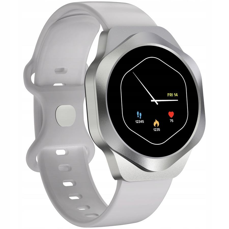 Canyon Hexagon SW 88 smartwatch with Bluetooth calls, AMOLED screen silver Model other