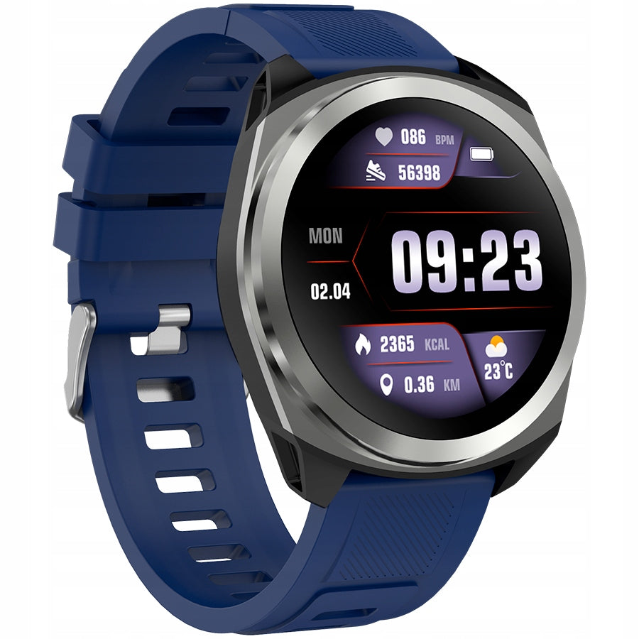 Canyon SW 83 smartwatch with GPS 1.3" Silver/Steel Blue Brand Canyon