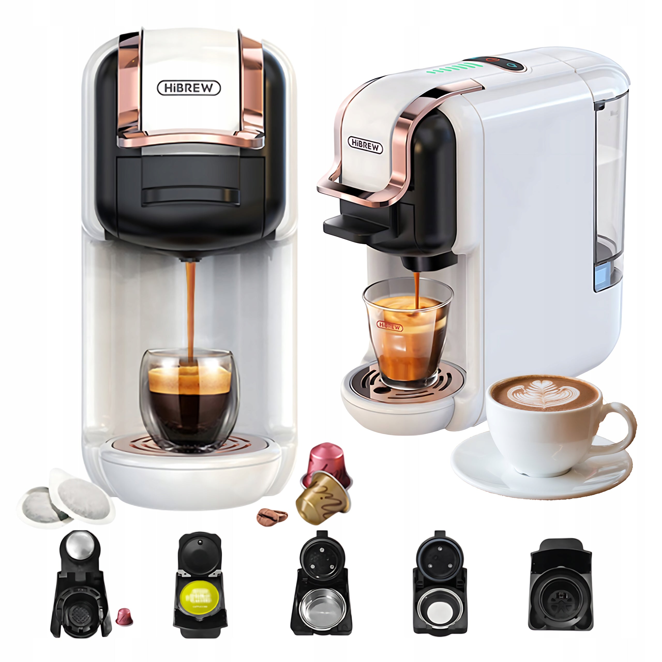 Capsule Coffee Maker 5in1 Hibrew H2b Nespresso Dolce Gusto 19 Bar
