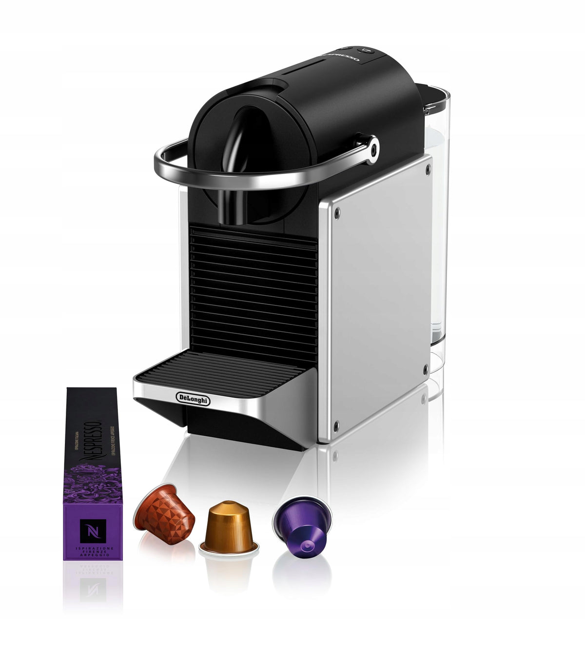 Capsule machine De'Longhi Nespresso Pixie EN127.S 19 bar silver/grey Manufacturer code EN127S