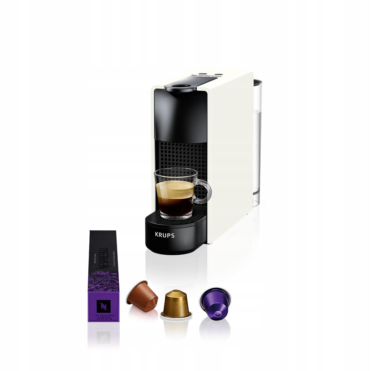 Capsule machine KRUPS Nespresso Essenza Mini XN1101 19 bar white Brand Krups